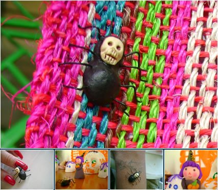 Ara&ntilde;a y Bruja (calaveras)