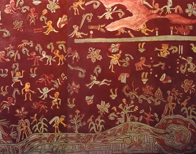 El mural de Tepantitla en Teotihuacan